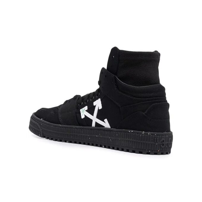 3.0 Off Court High Eco Canvas Sneaker “Black White”