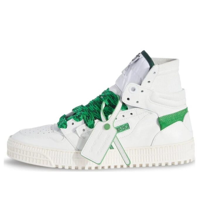 3.0 Off Court Leather Sneakers “White Green”