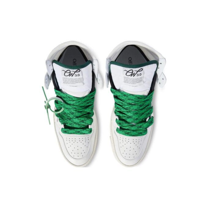 3.0 Off Court Leather Sneakers “White Green”