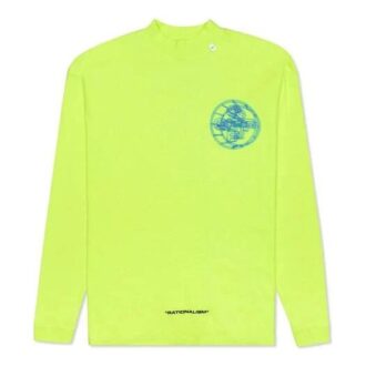 3D Logo Printing Long Sleeve Men Yellow