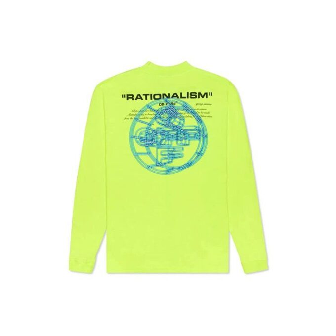3D Logo Printing Long Sleeve Men Yellow