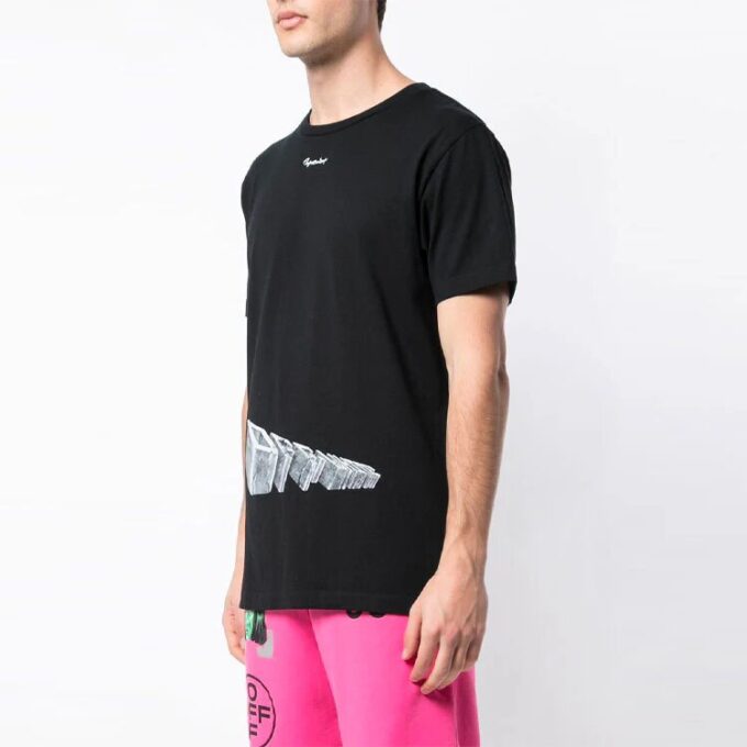 3D Printing Cotton Short Sleeve Black