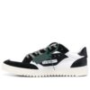 5.0 Panelled Low-Top Sneakers “Black White”