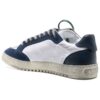 5.0 Panelled Low-Top Sneakers “Navy White”