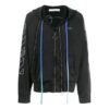 Abstract Arrows Arrow Washed Distress Zipper Ordinary Version Black
