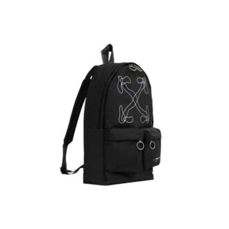 Abstract Arrows Backpack “Black/White”