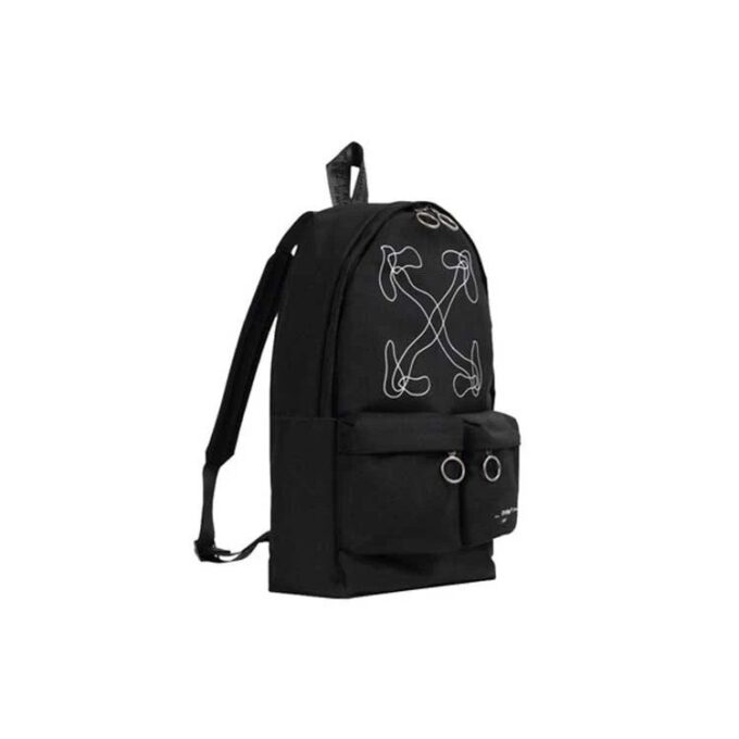 Abstract Arrows Backpack “Black/White”