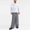 Abstract Print Button Front Shirt