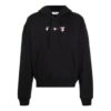 Acrylic Arrow Over Hoodie “Black Fuchsia”