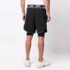 Active Arrow Pattern Sports Shorts Version Black