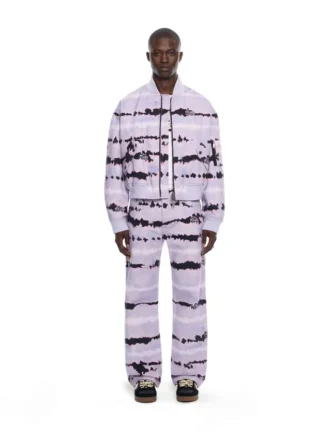 All-over Tie-dye Cropped Bomber