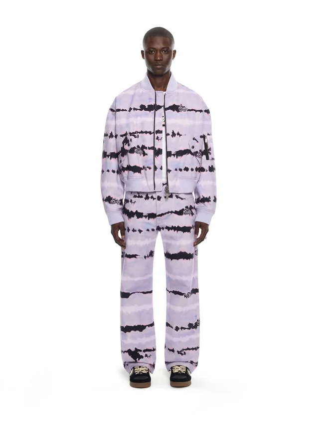 All-over Tie-dye Cropped Bomber All-over Tie-dye Cropped Bomber