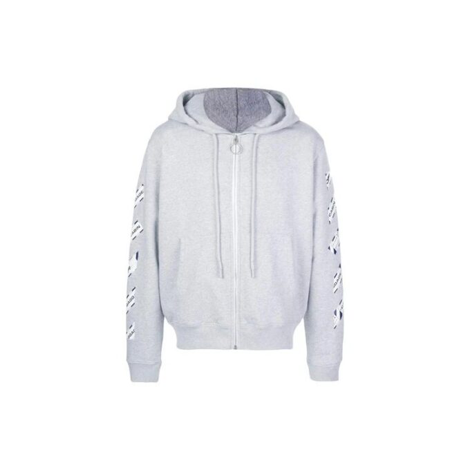 Alphabet Arrow Zipper light grey