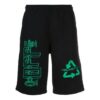 Alphabet Back Arrow Shorts Black