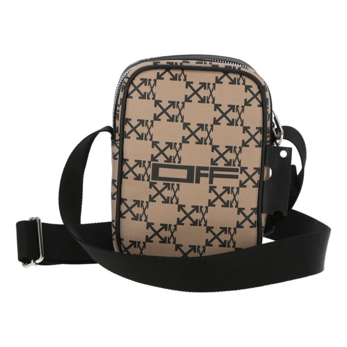 Alphabet Logo Casual Crossbody Brown Shoulder Bag