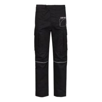 Alphabet Pattern Detachable Casual Long Pants Ordinary Version Black