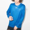 Alphabet Printing Long Sleeves Sports Long Sleeves Ordinary Version Blue