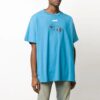 Arachno Arrow Print Printing Short Sleeve Loose Fit Blue