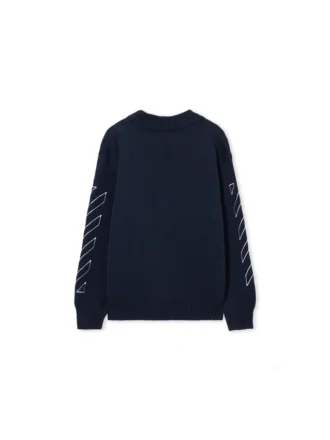 Arrow Diagonal Knit Cardigan
