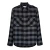 Arrow flannel Plaid Long Sleeves Shirt Version Black
