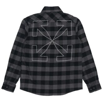Arrow flannel Plaid Long Sleeves Shirt Version Black