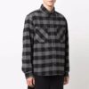 Arrow flannel Plaid Long Sleeves Shirt Version Black