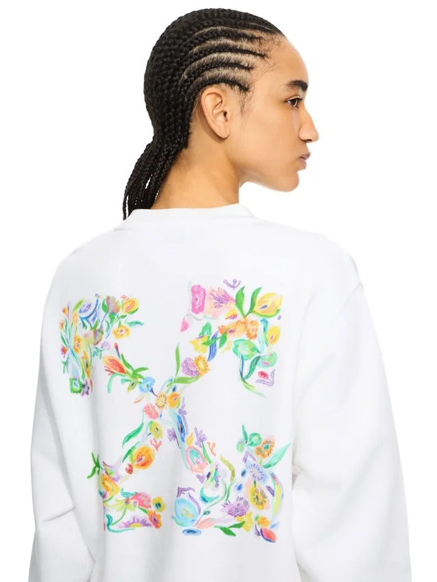 Arrow Glowing Flower Sweatshirt Arrow Glowing Flower Sweatshirt