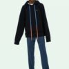 Arrow Gradient Drawstring Loose Fit Black