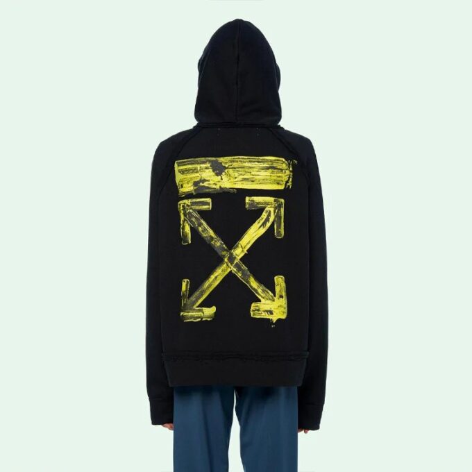 Arrow Gradient Drawstring Loose Fit Black