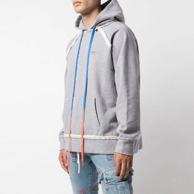 Arrow Gradient Drawstring Loose Fit Gray