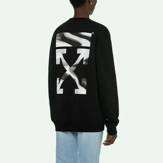 Arrow Liquid Melt Crewneck “Black/Grey”