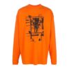 Arrow Logo Pattern Printing Long Sleeves Orange