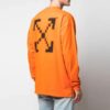 Arrow Logo Pattern Printing Long Sleeves Orange