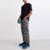 Arrow Logo Printing Round Neck Pullover Short Sleeve Loose Fit Black