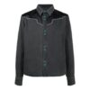 Arrow Pattern lapel Shirt Jacket Ordinary Version Gray Black