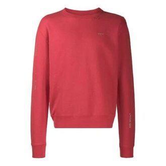 Arrow Pattern Printing Pullover Red