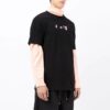Arrow Pattern Round Neck Tee “Black White Pink”