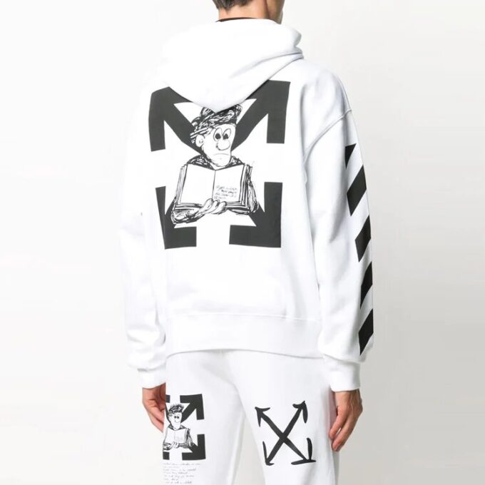 Arrow Pattern Unisex White