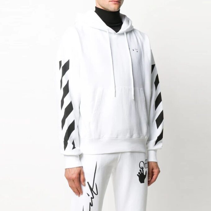 Arrow Pattern Unisex White