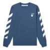 Arrow Printing Long Sleeves Blue