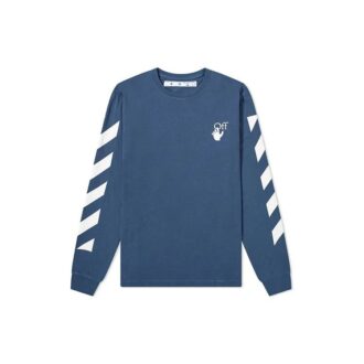 Arrow Printing Long Sleeves Blue