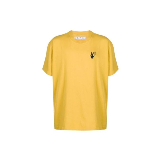 Arrow Printing Loose Short Sleeve Yellow