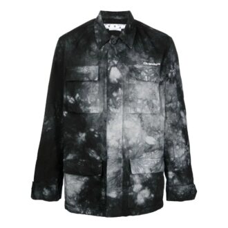 Arrow Tie Dye overshirt “Black”