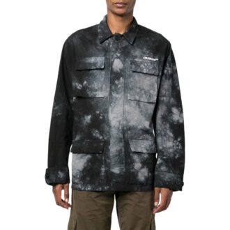 Arrow Tie Dye overshirt “Black”