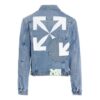 Arrow Twist Denim Jacket “Cobalt Blue/White”