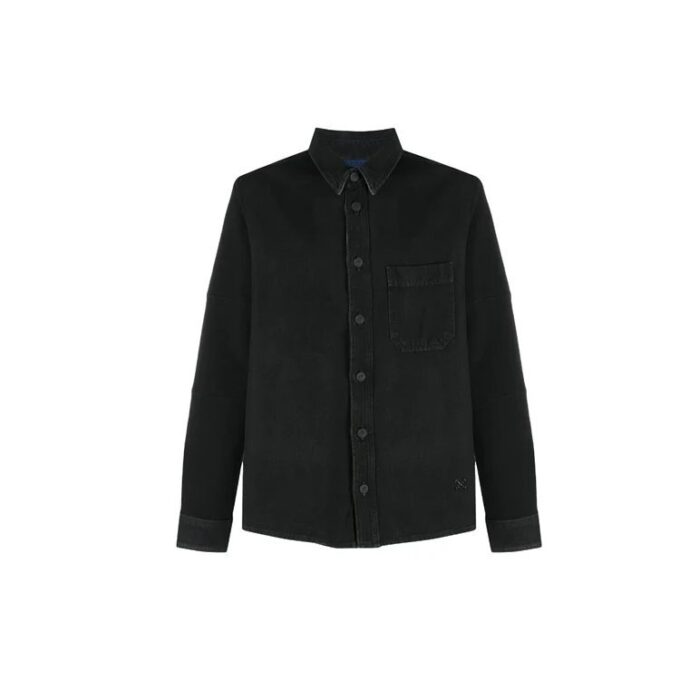 Arrows Arrow Pattern Denim Shirt Ordinary Version Black