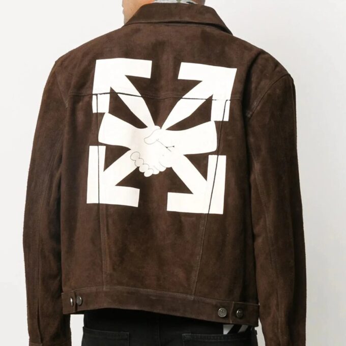 Arrows Classic Pattern Jacket Brown