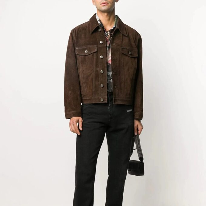 Arrows Classic Pattern Jacket Brown