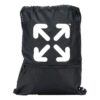 Arrows Drawstring Lacing schoolbag Black
