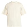 Arrows-embroidered Cotton T-shirt “Angora White”